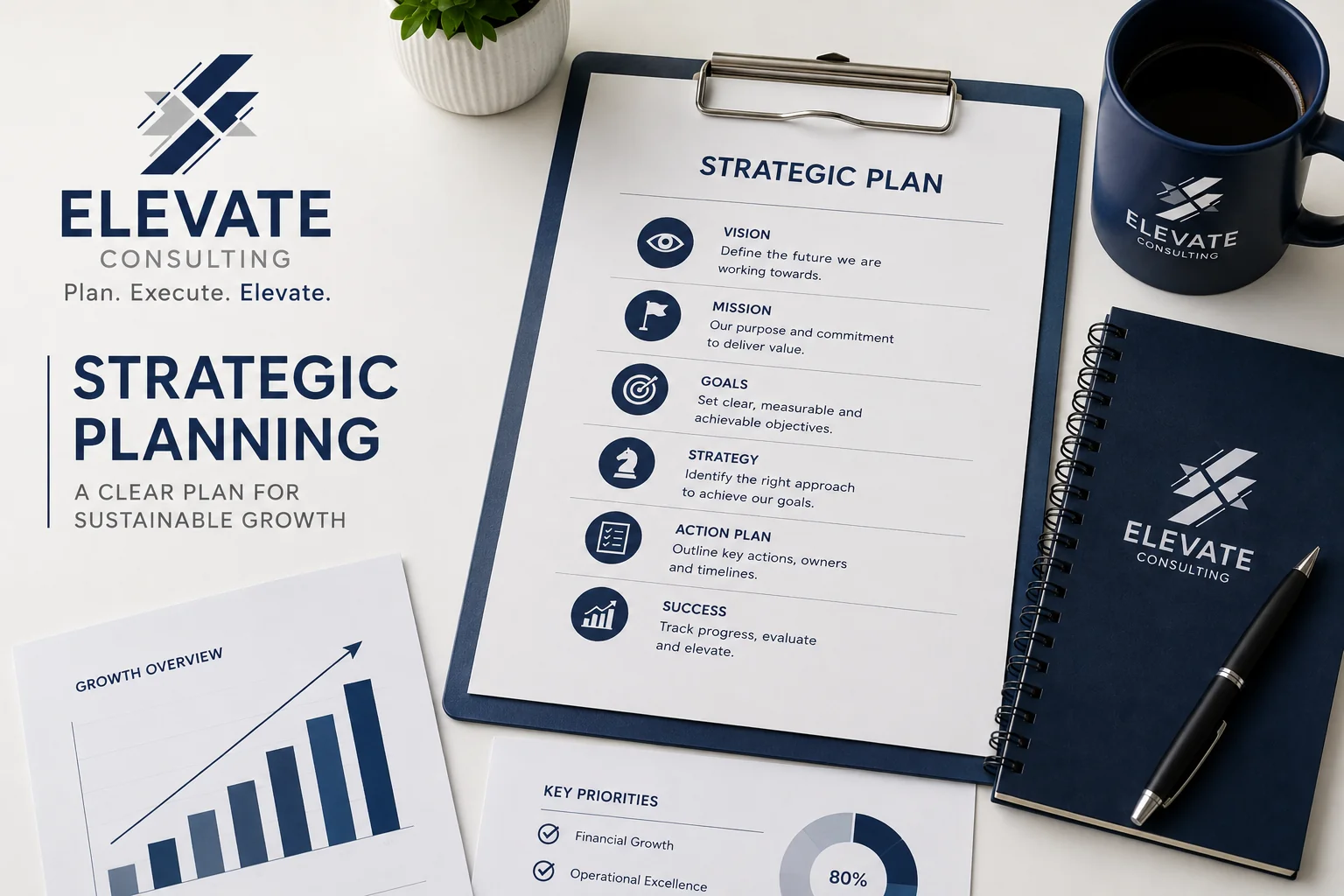 Business planning meeting and strategy session